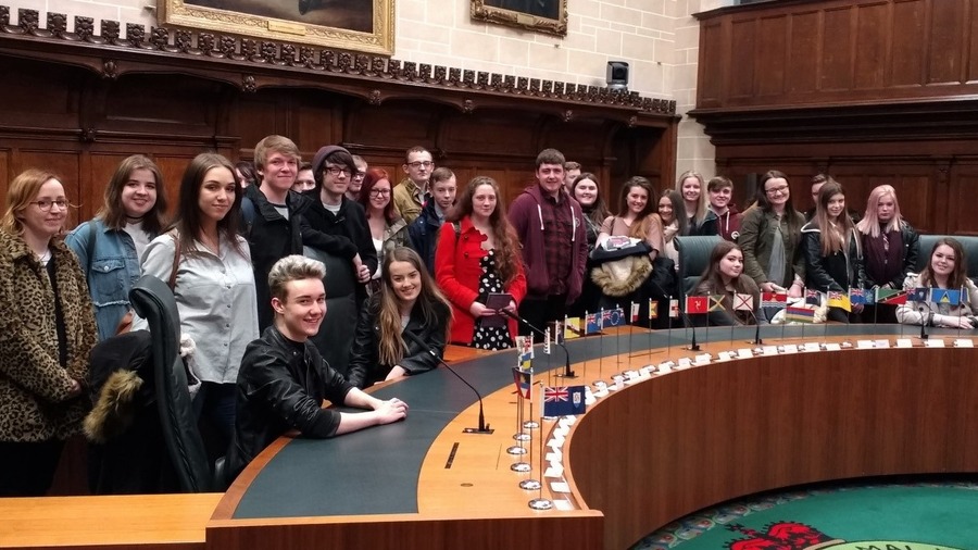 Students in the Supreme Court.