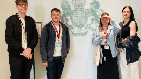 Left to Right - Will Curphey, Marshall Wheeler-Franks, Isobel Gill and Libbie-Jai Farmer.